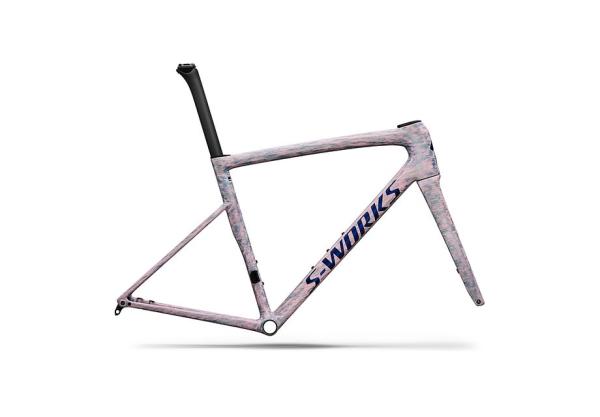 Specialized S-Works Tarmac SL8 Frameset - FACT 12r Carbon GLOSS DOLOMITE METALLIC / DIRECTIONAL BRUSH / BLUE MAJESTY METALLIC 56