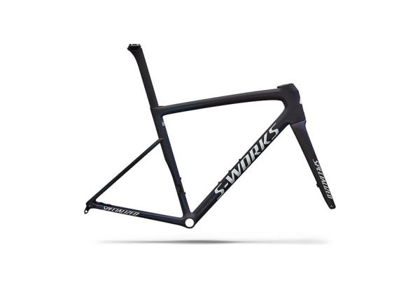 Specialized S-Works Tarmac SL8 Frameset - FACT 12r Carbon SATIN CARBON / CYAN TO BLUE VIAVI PEARL FRONT EDGE FADE / METALLIC WHITE SILVER 54