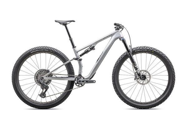 Specialized Epic 8 EVO Expert  - SRAM GX AXS, FOX Performance Elite Satin Silver Dust / Gunmetal XS