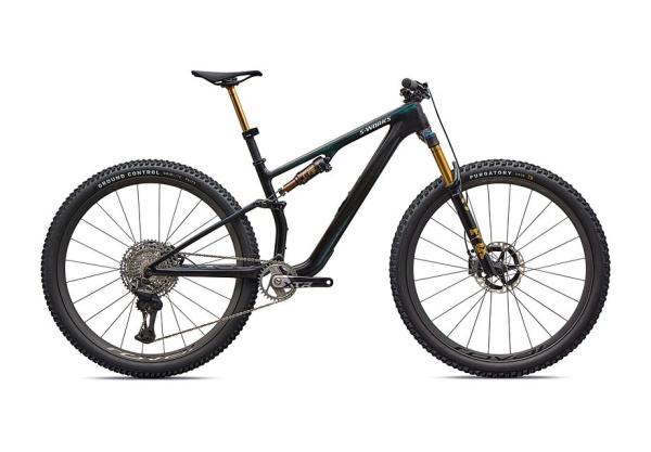 Specialized S-Works Epic 8 EVO  - Shimano XTR Di2, FOX Factory Gloss Carbon / Green to Purple Viavi Fade / Brushed Liquid Metal S