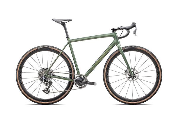 Specialized S-Works Crux - SRAM RED XPLR Gloss Cypress Metallic / Viavi Gold To Silver Pearl 58