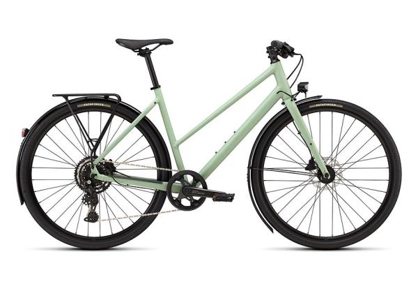 Specialized Sirrus X 2.0 Step-Through SATIN PISTACHIO / DOLOMITE METALLIC FROST REFLECTIVE XS