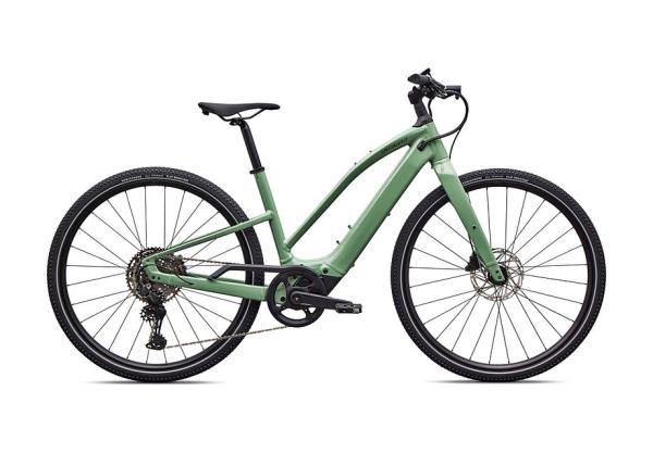 Specialized Turbo Vado SL 2 4.0 Step-Through GLOSS PISTACHIO / OAK GREEN METALLIC FROST REFLECTIVE M