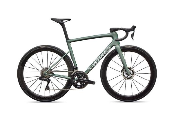 Specialized S-Works Tarmac SL8 - Shimano Dura-Ace Di2 GLOSS PREMIUM FJORD METALLIC / WHITE METALLIC SILVER 44