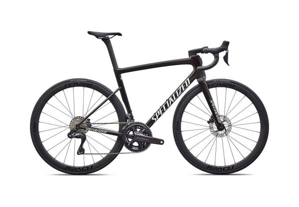 Specialized Tarmac SL8 Expert - Shimano Ultegra Di2 GLOSS OBSIDIAN METALLIC / 25% CQV REFLEX SUPER RED PEARL OVER WHITE 56