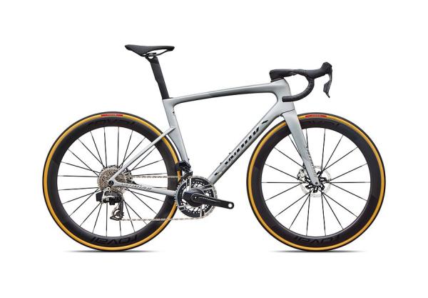 Specialized S-Works Tarmac SL9 - SRAM RED AXS SATIN SILVER DUST / GLOSS CHROME 54