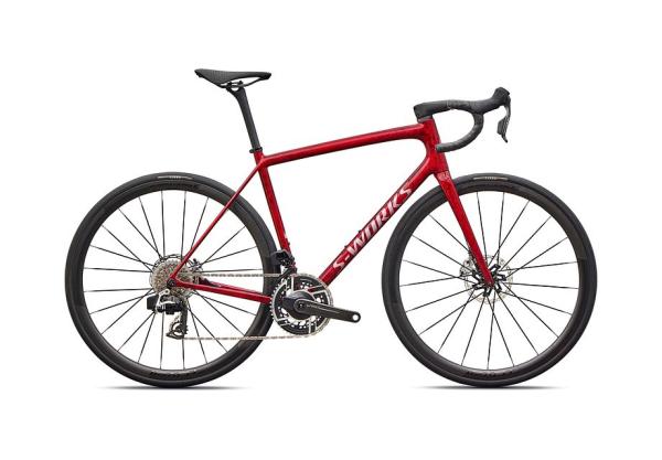 Specialized S-Works Aethos 2 - SRAM RED AXS SANDSTONE METALLIC BASE / RED TINT 61