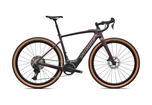 Specialized Turbo Creo 2 Expert - Shimano GRX Di2 Satin Nebula Metallic/Bordeaux Metallic Dry Impasto/Desert Metallic 52